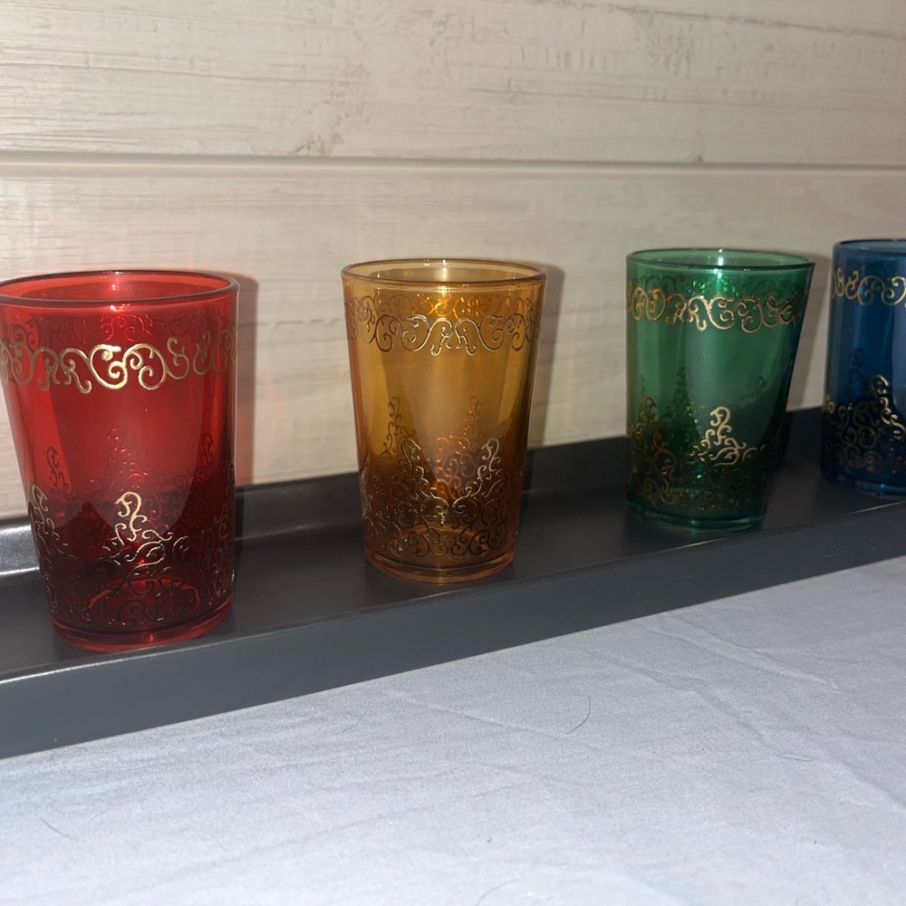 La Verre Beldi Moroccan Highball Glasses-Only Set Like This Set Of 4